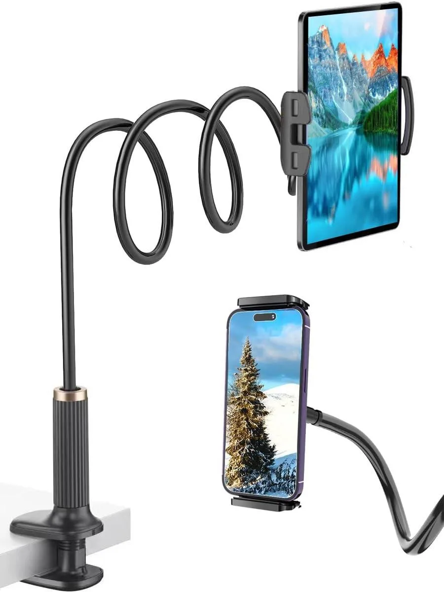 ARENTI ARENTI 2 in 1 Accessory Gooseneck Tablet Holder 98 cm Black — product photo