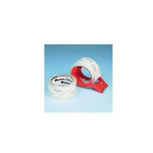 UNIVERSAL BATTERY UNIVERSAL BATTERY 31102 Heavy-Duty Acrylic Box Sealing Tape 48mm x 50m 3" Core Clear 2/Pack — product photo