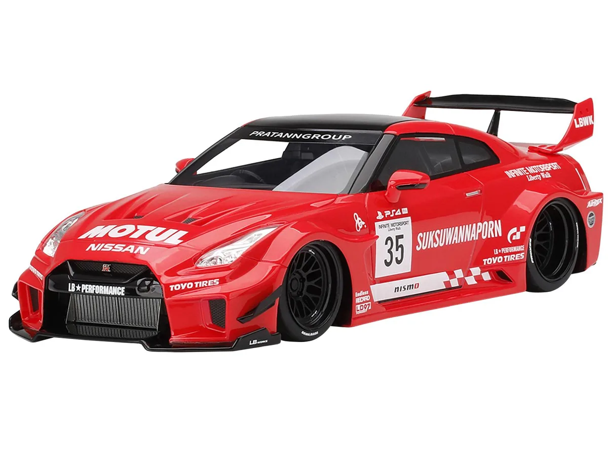 Top Speed Top Speed Nissan 35GT-RR Ver. 1 LB-Silhouette WORKS GT RHD #35 Infinite Motorsport 1/18 hobby collectible — product photo