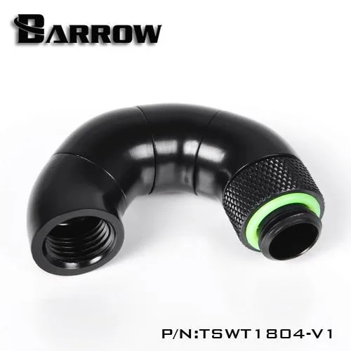 Barrow Mods Barrow Mods G1/4" 180° Quad Rotary Snake Adaptor Black — product photo