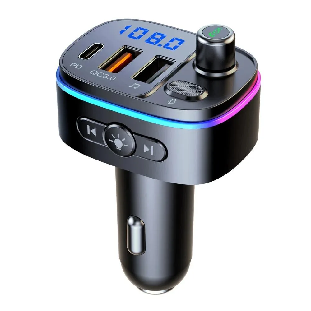 physowell physowell Bluetooth 5.0 FM Transmitter QC3.0 PD 20W Car Charger — product photo
