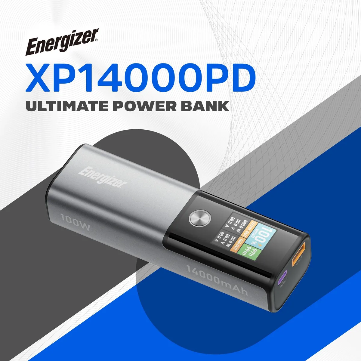 ENERGIZER ENERGIZER XP14000PD 14000mAh 100W USB-C PD Power Bank — product photo