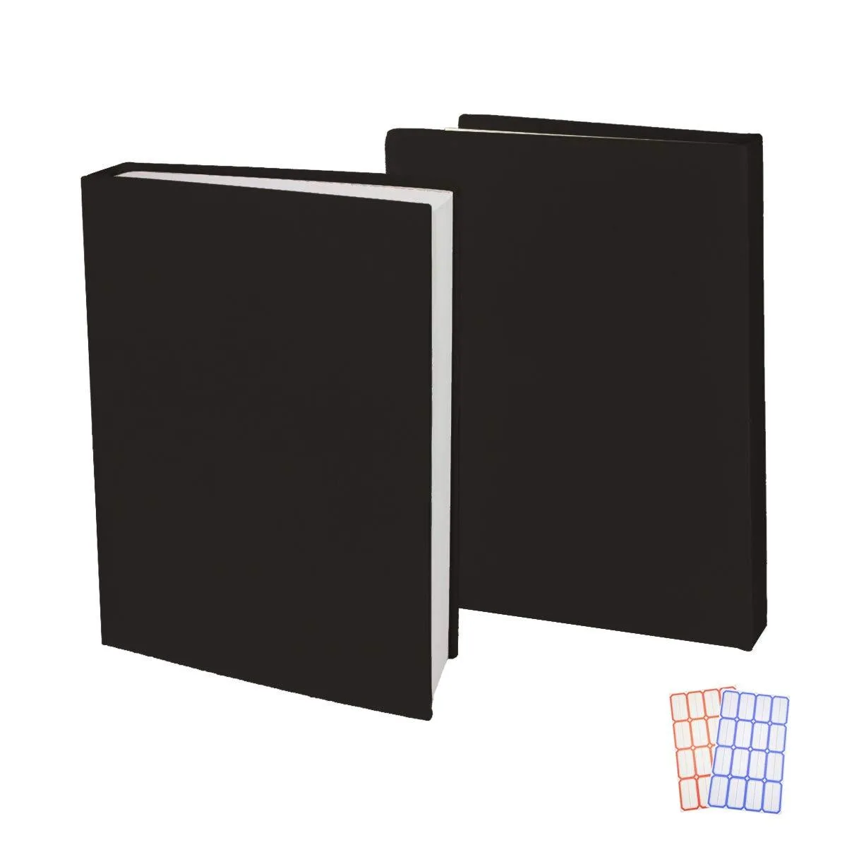  Asean Stretchable Book Sleeve Covers 2 Pack Black 12 x 9 x .1 inches — product photo