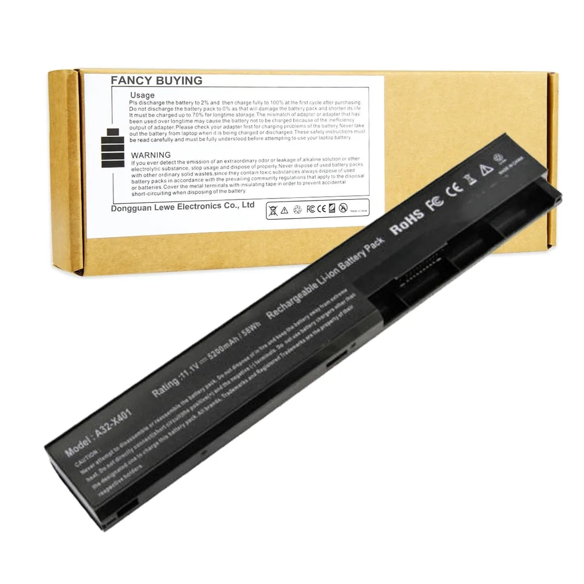 Avantalk Avantalk 5200mAh 11.1V 6-cell Li-ion Battery for Asus X301 X401 X501 Series — product photo