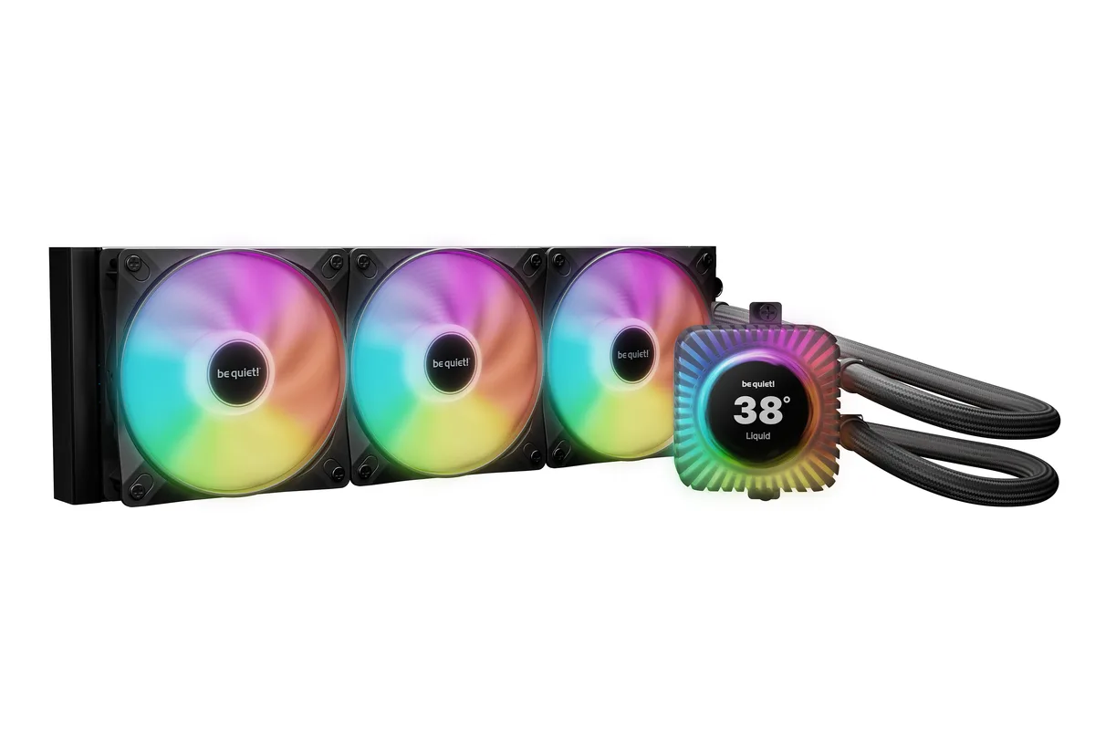 be quiet! be quiet! BW032 Light Loop IO LCD 360mm liquid cooler — product photo