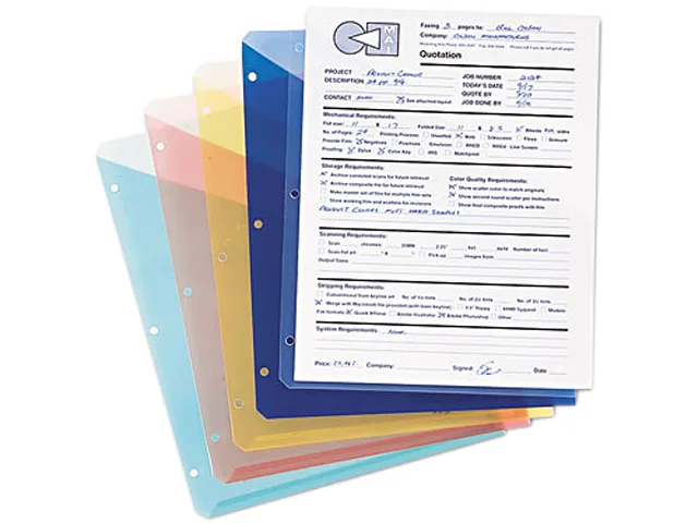 Smead Smead 89505 Slash Pocket Jackets Letter Poly 5/Pack Accessory — product photo