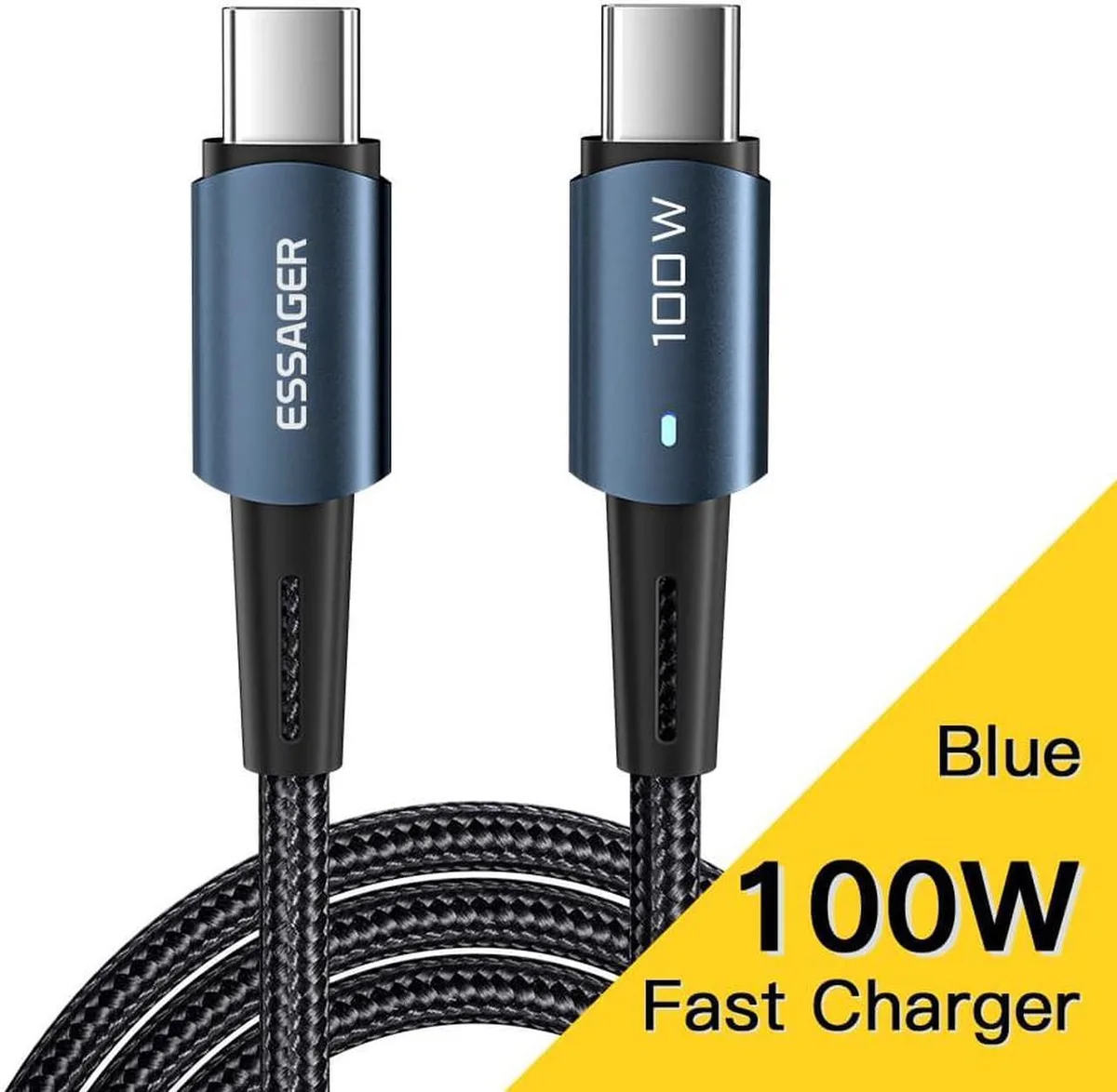 SMUGDESK SMUGDESK USB-C to USB-C Cable 100W 6.6ft 1-Pcs Blue — product photo