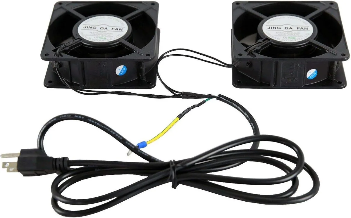 TAURKENAM TAURKENAM Server Rack Cooling Fan 110V 2-Piece Kit — product photo