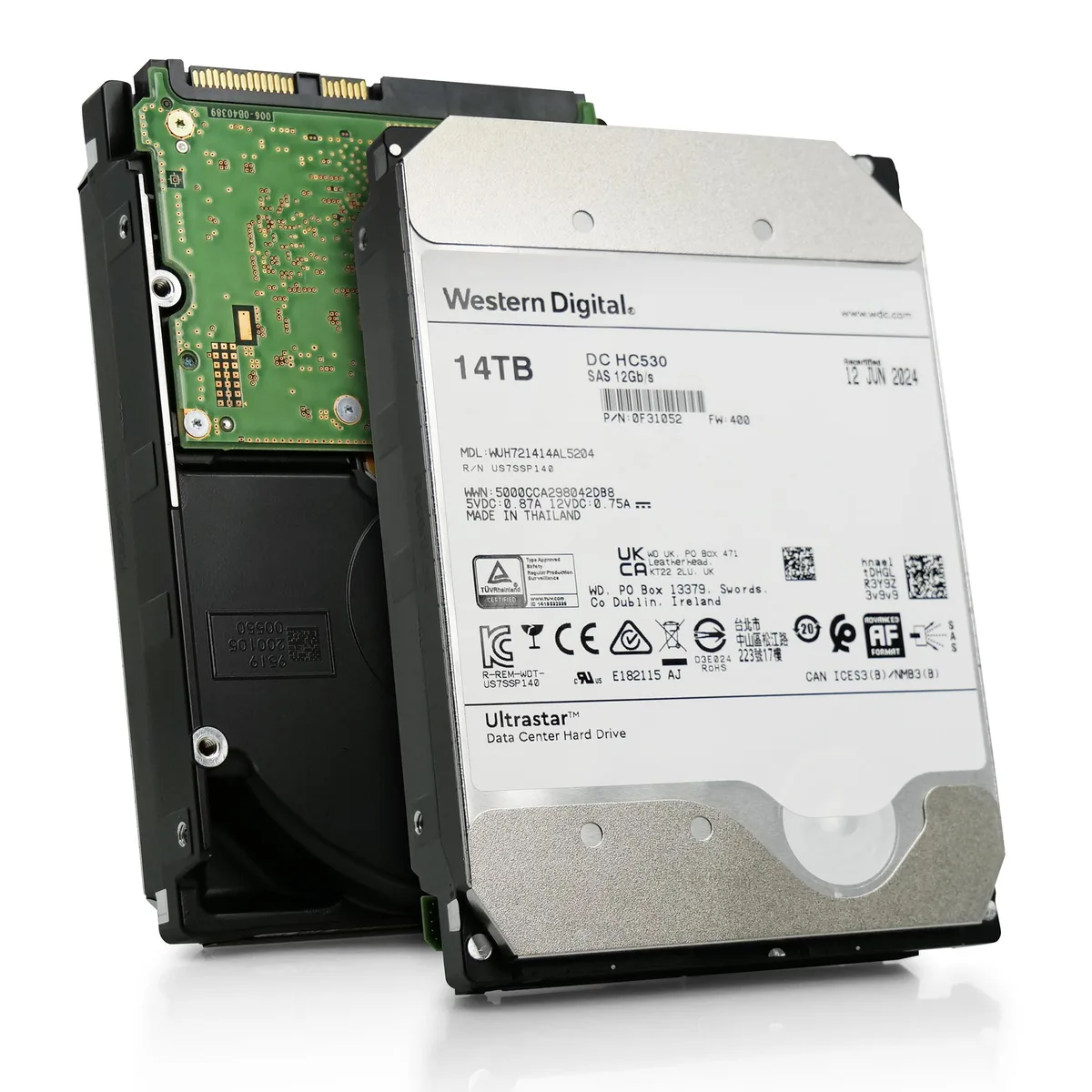 Western Digital Western Digital Ultrastar DC HC530 14TB SAS 7200 RPM 512MB 3.5in HDD — product photo