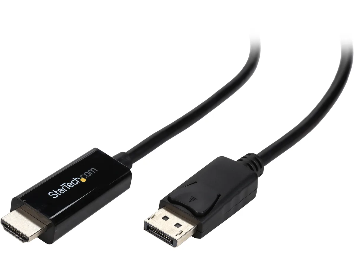 STARTECH STARTECH DP2HDMM1MB DisplayPort to HDMI cable 3 ft 4K — product photo