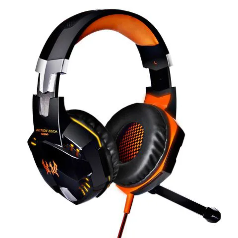 BYOBCREW BYOBCREW G2000 Orange 50mm Wired Gaming Headset — product photo