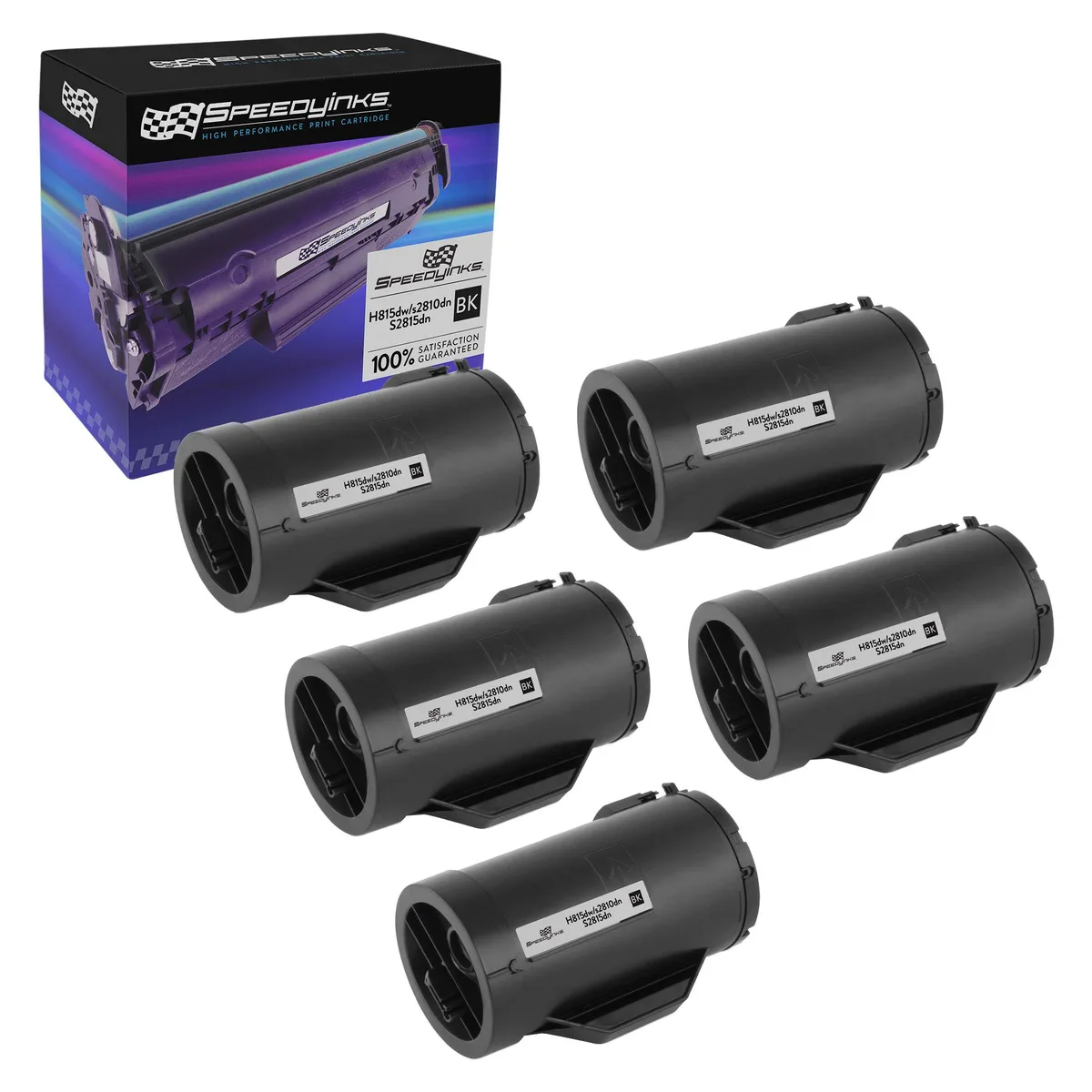 SpeedyInks SpeedyInks Compatible Toner Cartridge 593BBML F9G3N Black 5-Pack 3000 Pages — product photo