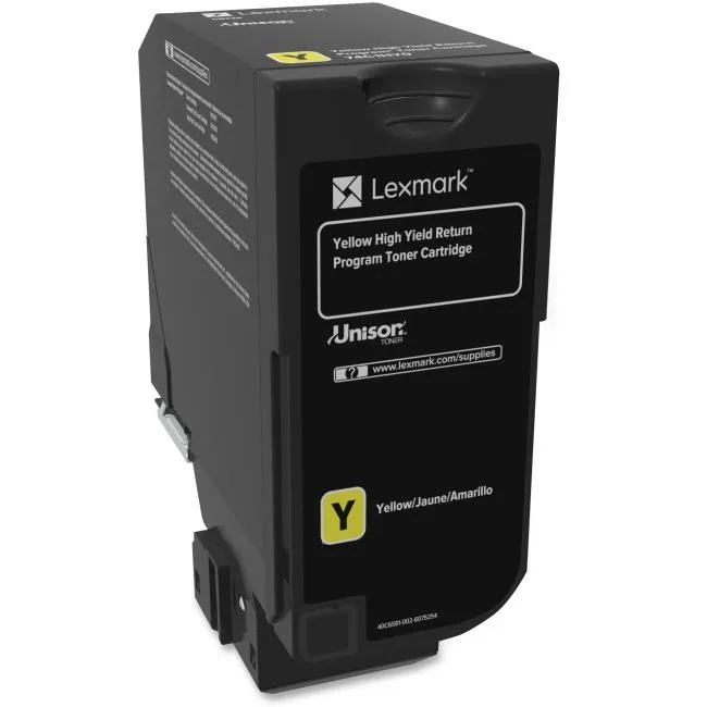 Lexmark Lexmark (74C1HY0) Yellow toner cartridge, 12000 pages — product photo