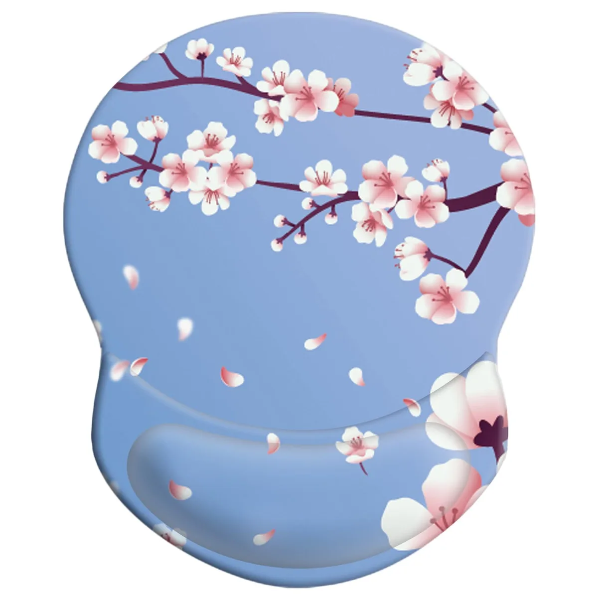  COUKASO Gel Wrist Rest Mouse Pad Cherry Blossom 8.75x7.25 in — product photo