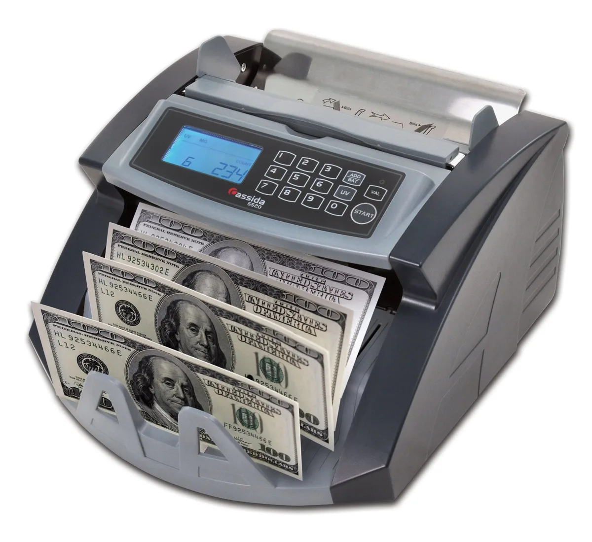 Cassida Cassida 5520 UV/MG Cash Counter 1,300 Bills/min — product photo