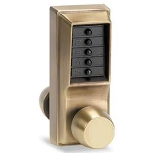 Simplex Simplex 1011-3 Brass US3 Mechanical Knob Pushbutton Combination Door Lock — product photo