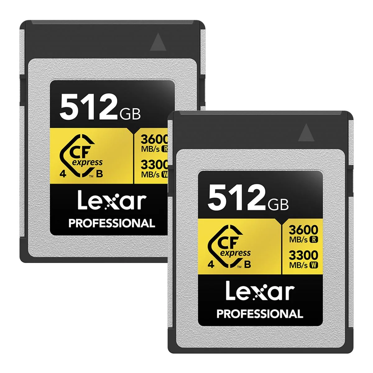 Lexar Lexar Gold Series Professional 512GB CFexpress 4.0 Type-B 2-Pack memory cards — product photo