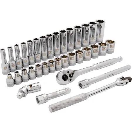 Dynamic Dynamic D010011 3/8" Drive 35-Piece 6-Point Metric Socket Set — product photo