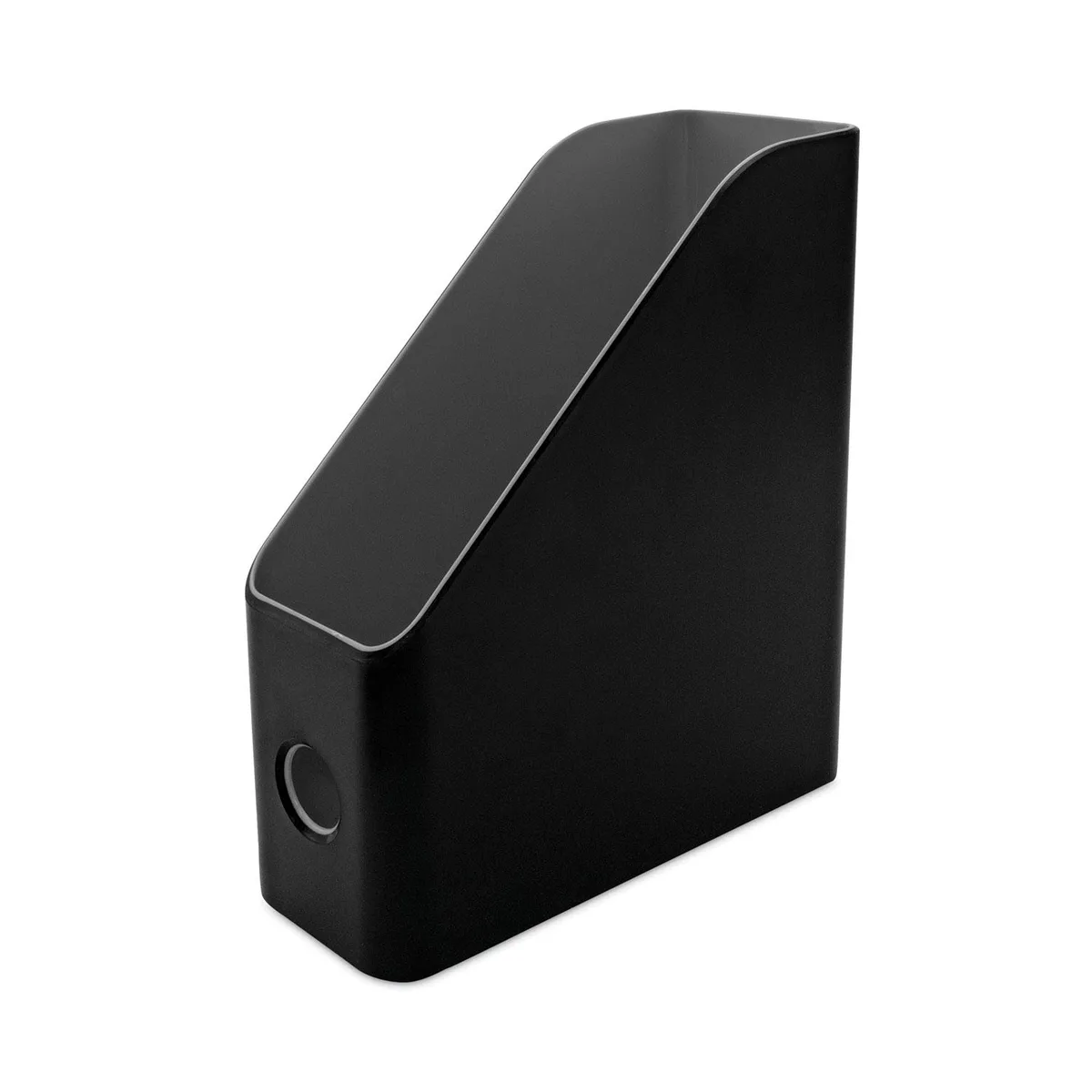 Advantus Advantus 37677 Fusion Magazine File 3.5 x 9.5 x 12 Black/Gray Sorter — product photo