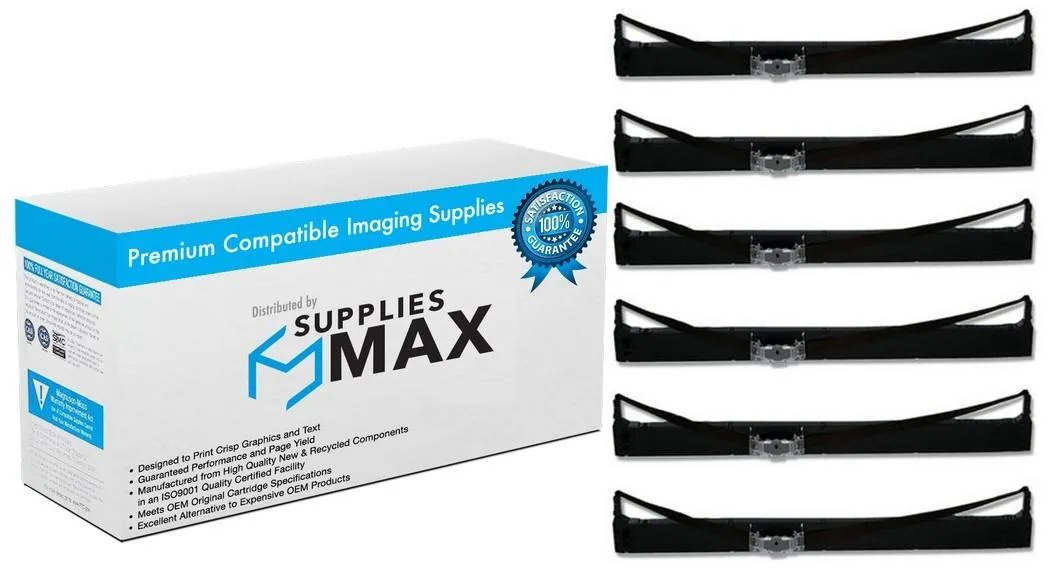 SuppliesMax SuppliesMax TallyGenicom 060426 Black Printer Ribbon 6/PK — product photo