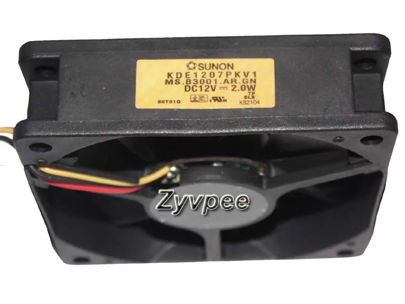 Zyvpee Zyvpee KDE1207PKV1 70 mm 3-pin case fan 1600-1999 RPM — product photo