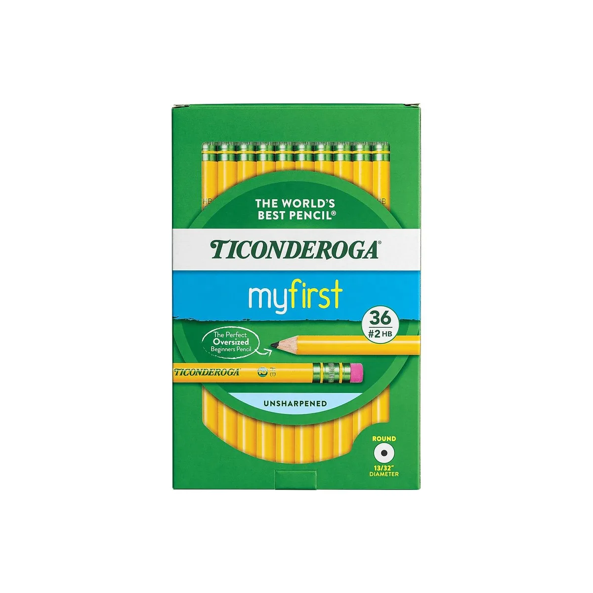 Dixon Dixon DIX33336 Ticonderoga My First Pencil 13/32" #2 36 Pack — product photo