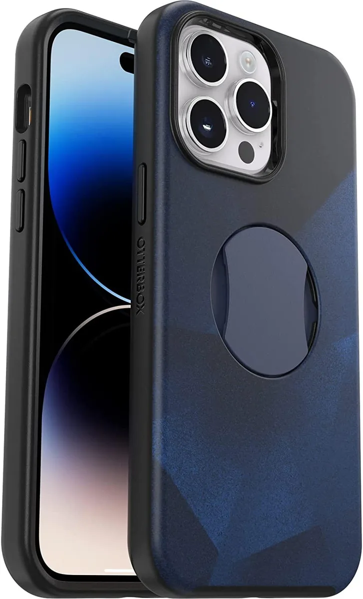 OtterBox OtterBox OtterGrip Symmetry Series Case for iPhone 14 Pro - Blue Storm — product photo