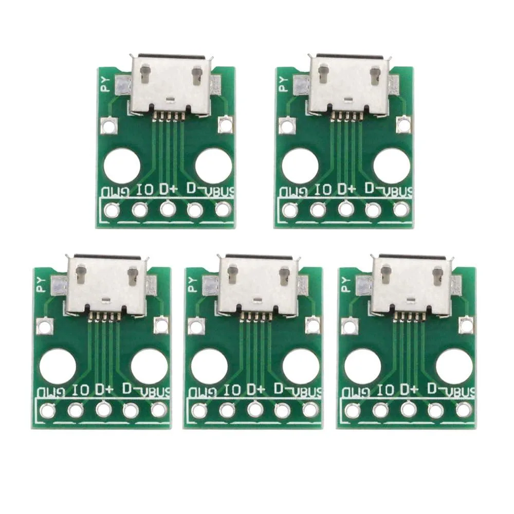 LORDWORLD LORDWORLD 5pcs USB 2.0 Micro-B Female Socket 480Mbps — product photo