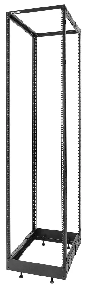 Intellinet Network Solutions Intellinet Network Solutions 19" 4-Post Open Frame Server Rack 45U Black RAL 9005 — product photo