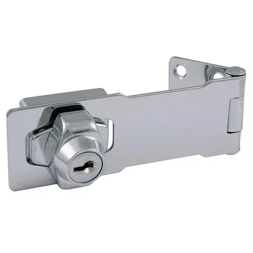 Ultra Hardware Ultra Hardware UH31815 4.5" Polished Chrome Keyed Hasp Door Lock — product photo