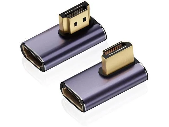 Manw Manw 2 Pack HDMI 2.1 Right Angle Adapters 90° 270° — product photo