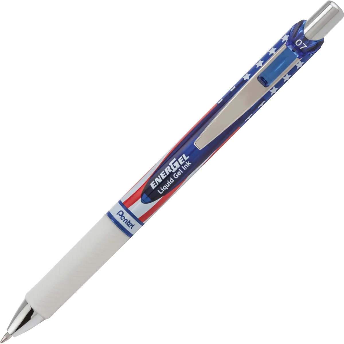 Pentel of America, Ltd. Pentel of America, Ltd. EnerGel RTX Retractable Liquid Gel Pen .7mm Black Ink 5/Pack BL77USABP5A — product photo