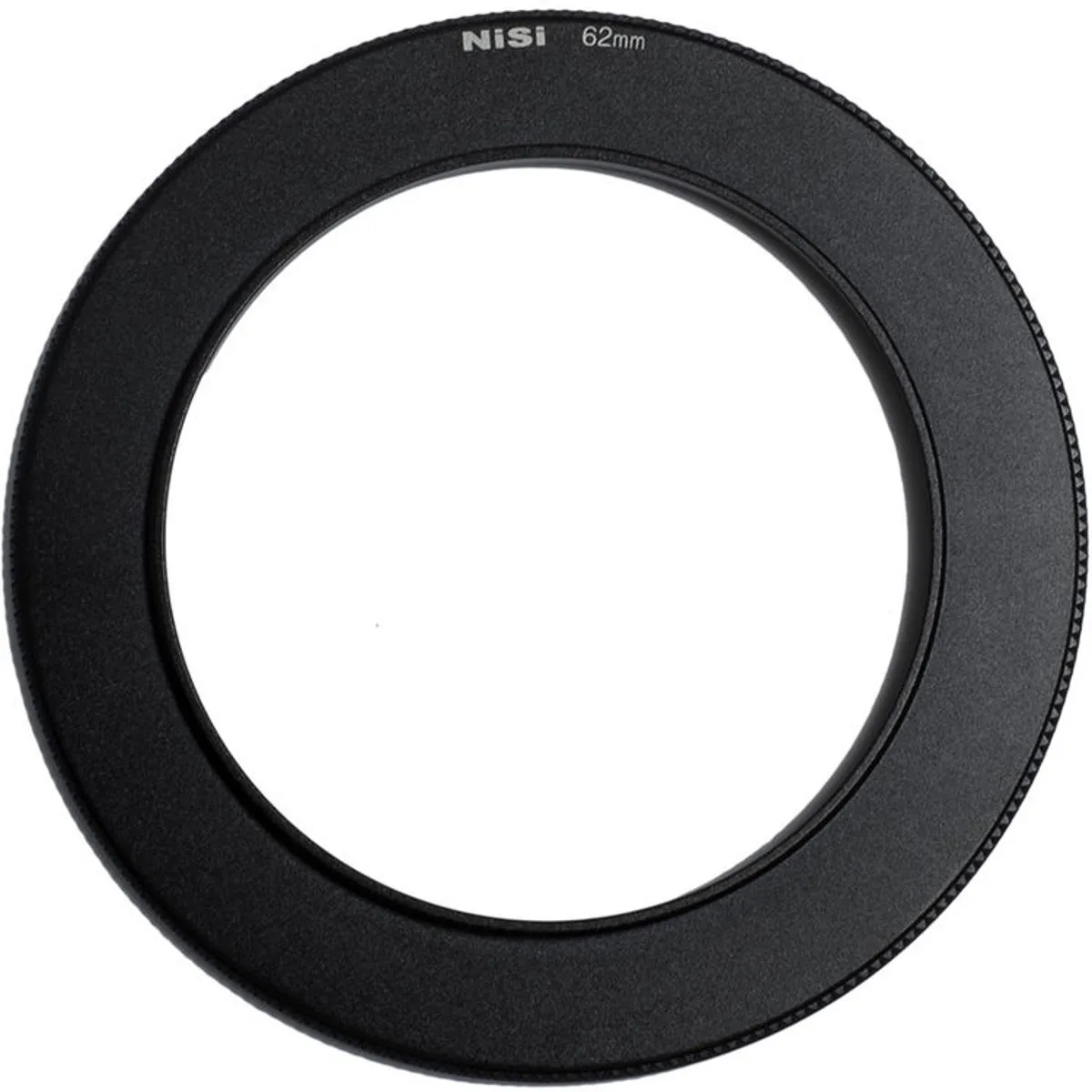 Black anodized aluminium adapter ring, 62mm thread to NiSi V5 V5 Pro V6 C4 filter holder