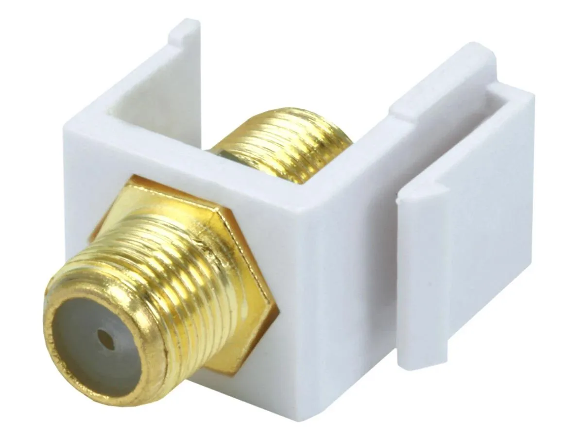 Monoprice Inc. Monoprice 109321 Keystone Jack F-Type White — product photo