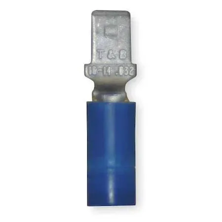 Tyrap Tyrap 14RBD-187 Blue Vinyl Male Disconnect 14-16 AWG PK100 — product photo