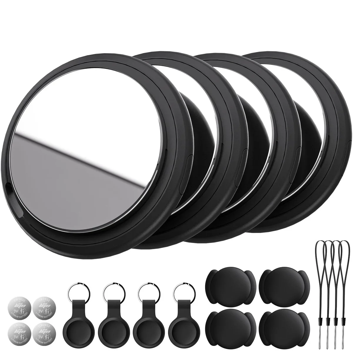 PAW QL-BnTag-Black4 Pet Tracker 4-Pack Black iOS 14.6 100 dB CR2032 — product photo