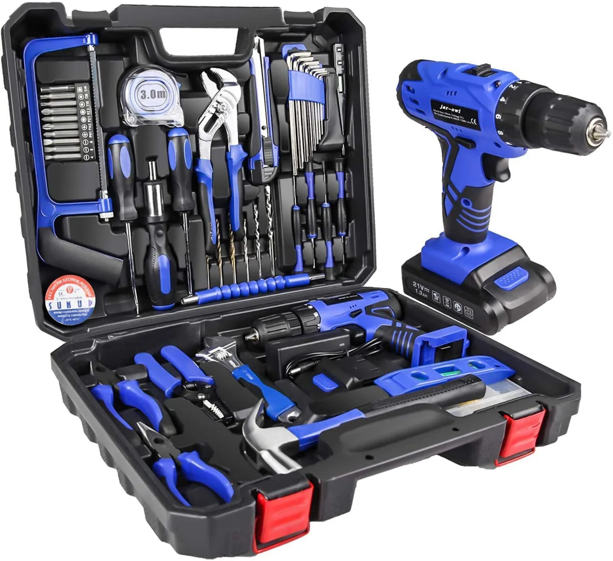 Wenger Wenger 21V cordless drill set 107 accessories blue — product photo