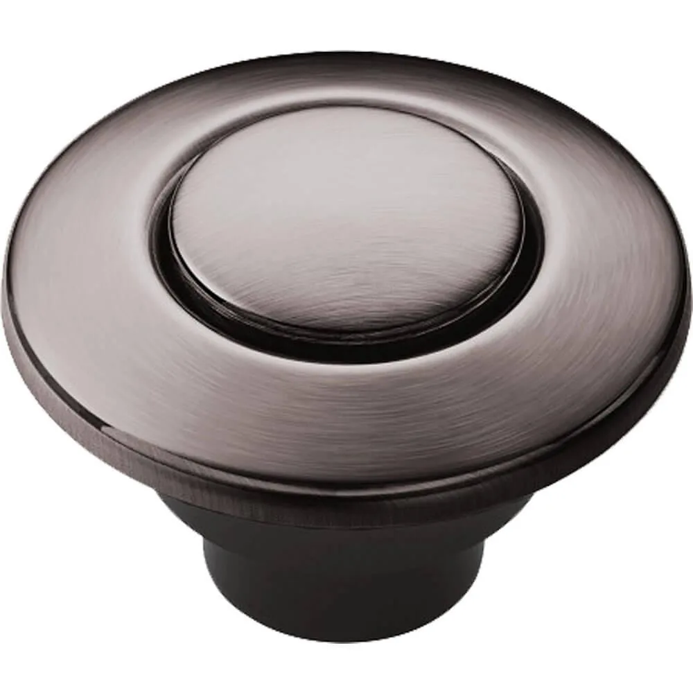 Moen, Inc. Moen, Inc. Plastic Garbage Disposal Air Switch Button Black Stainless — product photo