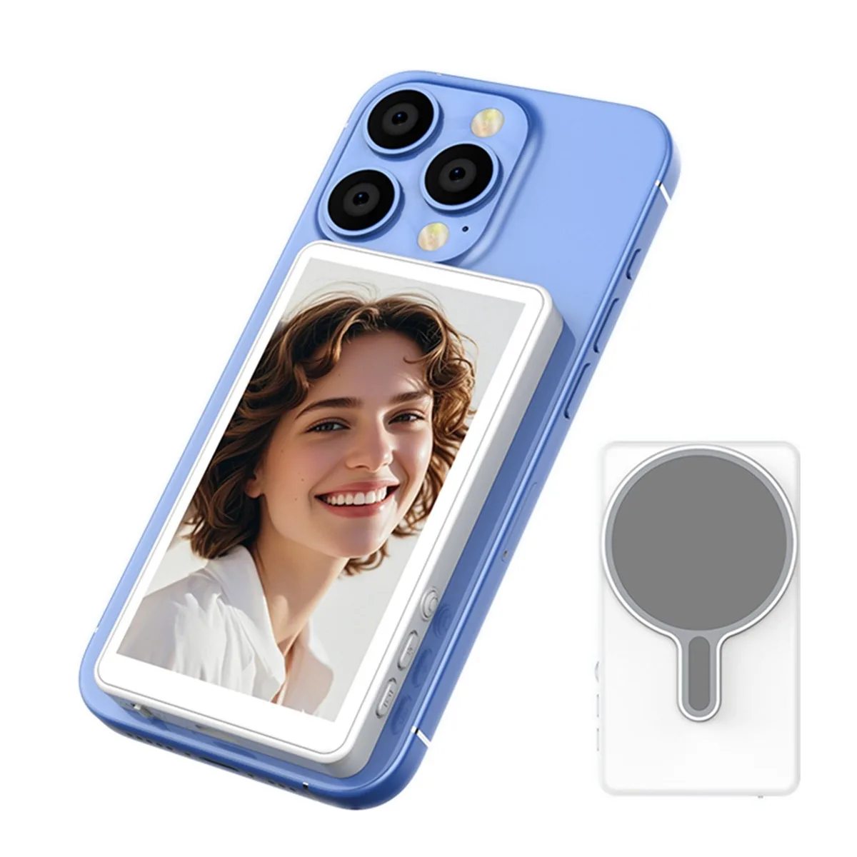 NO. NO. T1 4.02 Inch Magnetic Selfie Monitor Screen White — product photo