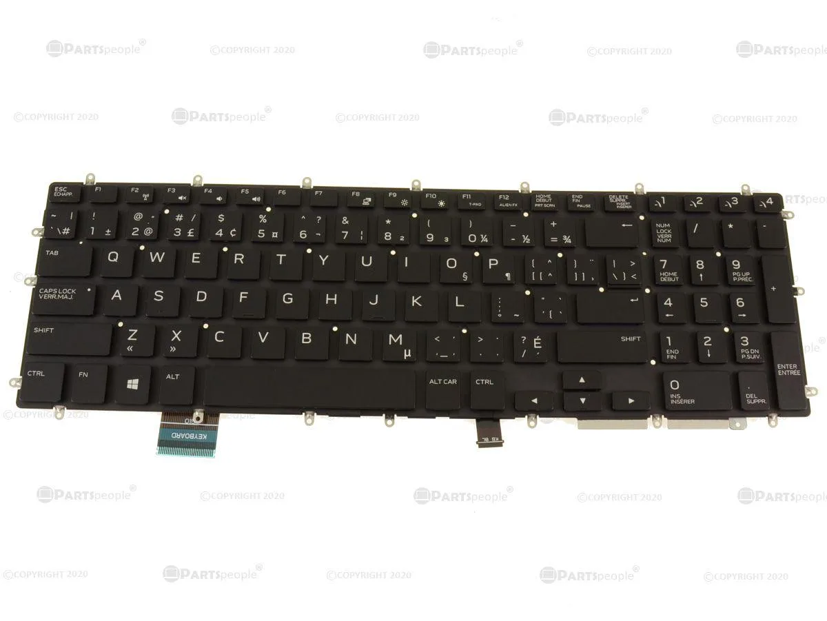 DELL DELL Alienware m15 French English Backlit Keyboard JH0Y8 — product photo