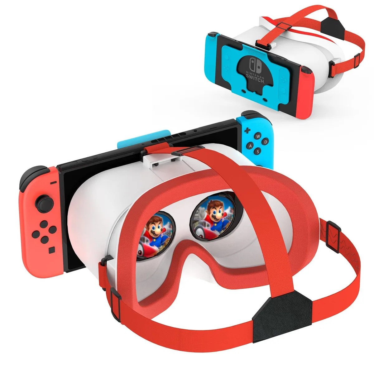  DEVASO Upgraded VR Headset for Nintendo Switch &amp; Switch OLED Orange&amp;White 110° — product photo