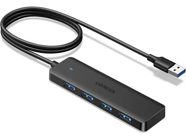 Manw Manw USB 3.0 Hub 4 Port Ultra-Slim 3.3ft Cable — product photo