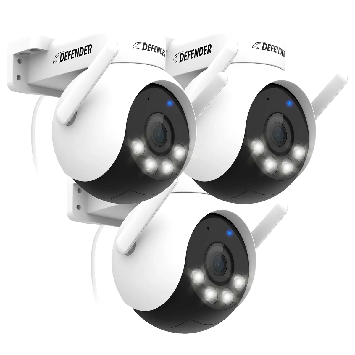 Defender Defender 4K Everwatch AI PTZ 360° Wi-Fi 6 Security Camera 3 Pack — product photo
