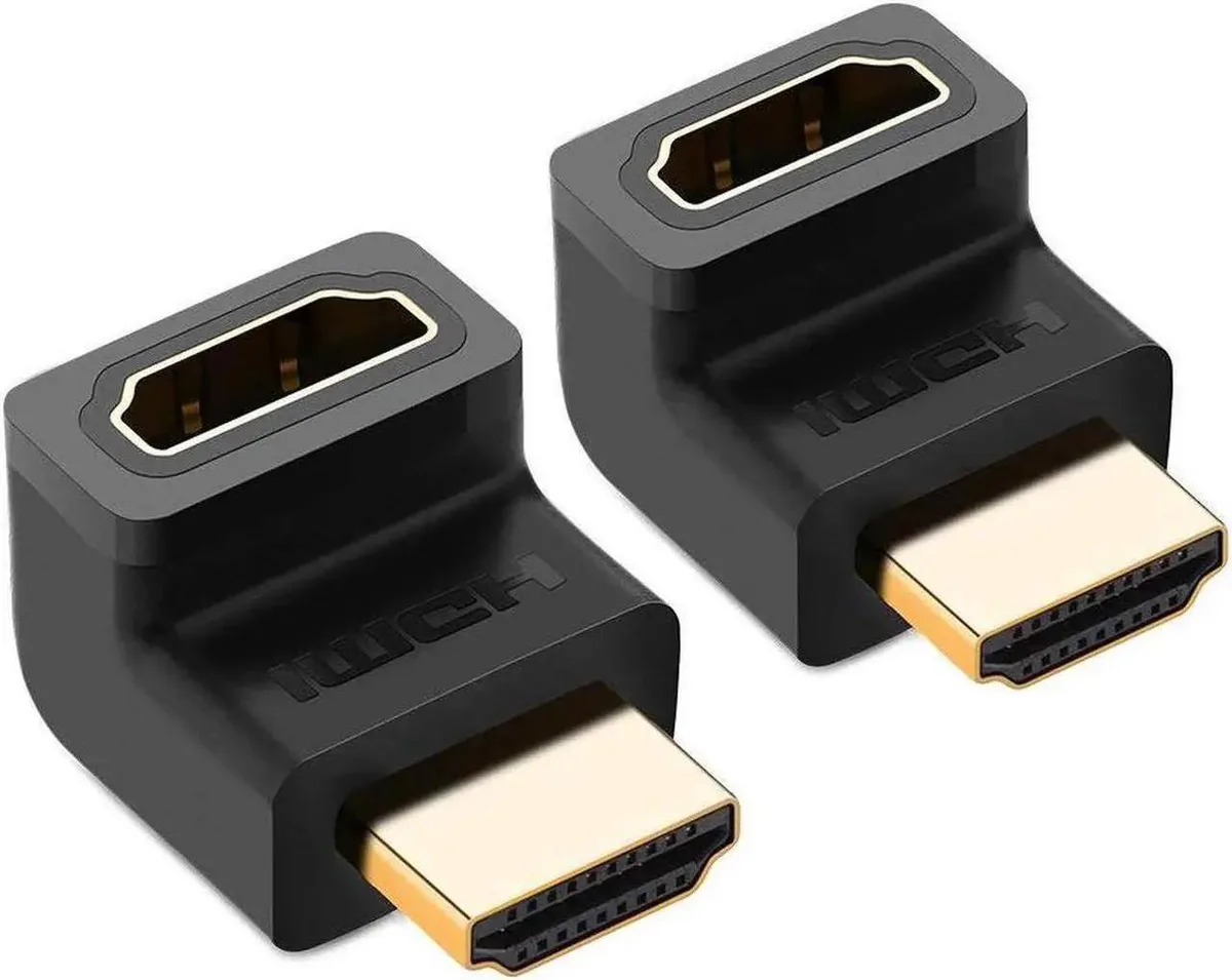 Vszerda Vszerda HDMI 270° Right-Angle Male to Female 4K Extender 2-Pack — product photo