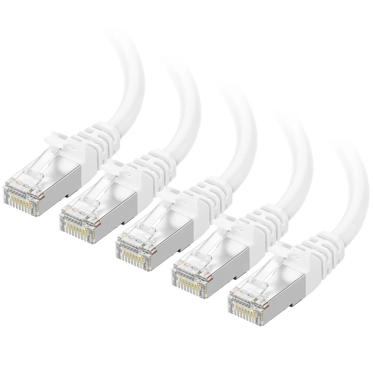  Cable Matters 160012 Cat 6A Network Ethernet Cable 5ft White 5-Pack — product photo