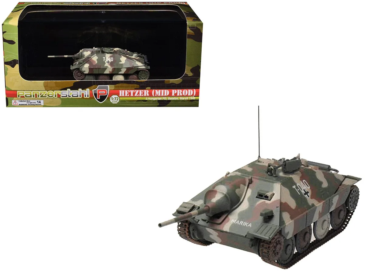 Panzerstahl Panzerstahl Hetzer Mid Prod Tank Destroyer 1/72 Diecast — product photo