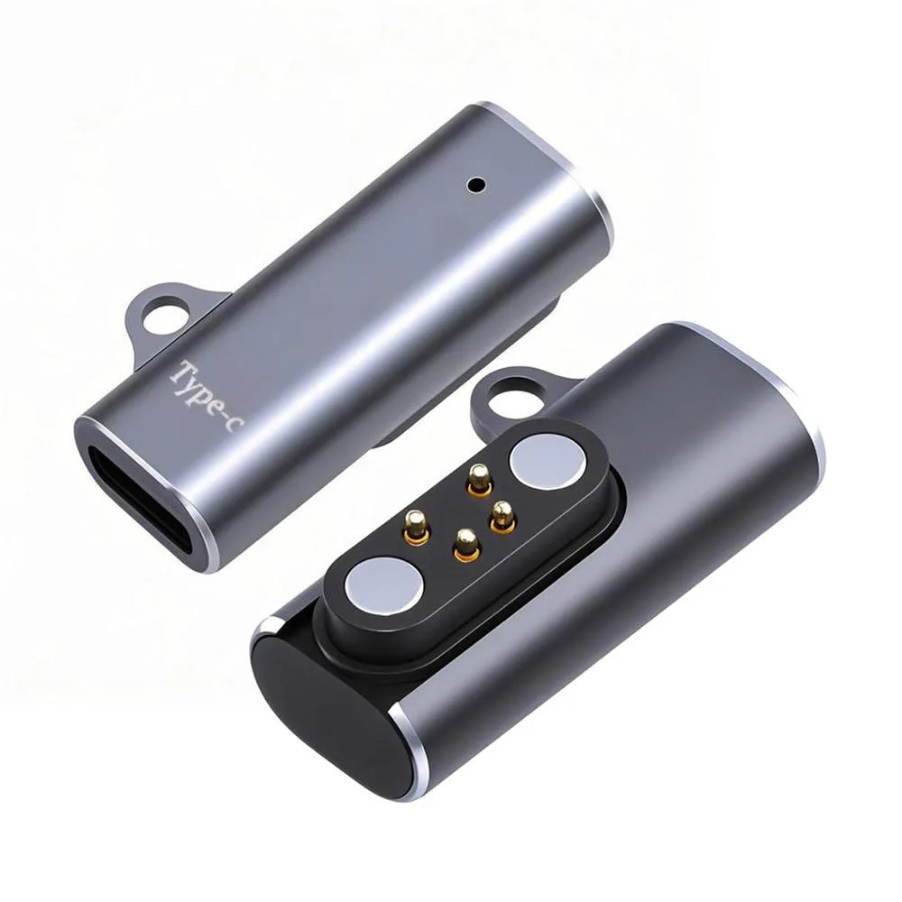 Fervit Fervit Magnetic Charging Adapter USB-C to 2.5mm 4-Pin Square &amp; Terraced 2pcs 5V 1.0A — product photo