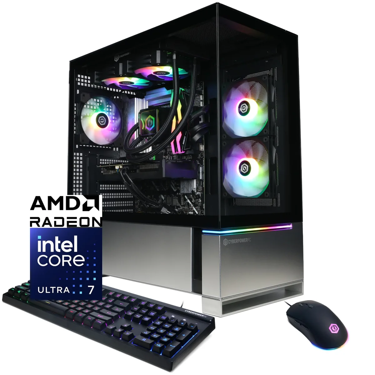CyberpowerPC CyberpowerPC GXL70330 gaming PC Intel Core Ultra 7 265KF 32GB DDR5 AMD Radeon RX 9070 XT 16GB 2TB NVMe — product photo