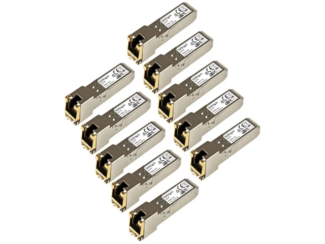 STARTECH STARTECH GLCT10PKST 1000BASE-T RJ45 SFP transceiver 10 pack — product photo