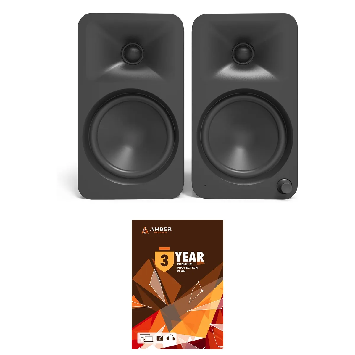 Kanto Kanto ORA4MB Matte Black Bookshelf Speakers Pair — product photo